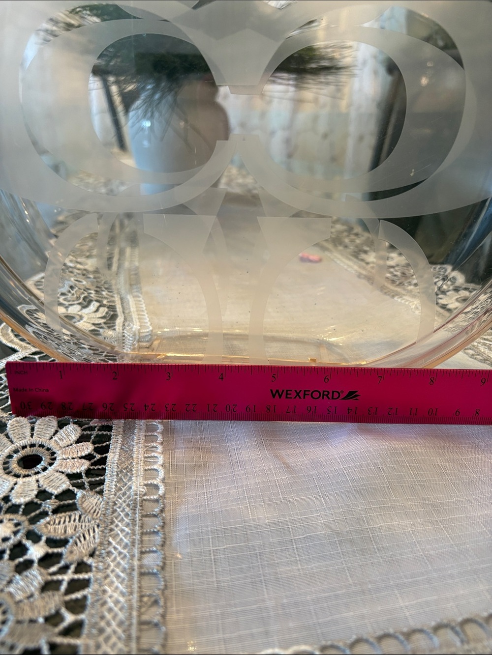 Coach vintage clear etched plastic Legacy perfume bottle-store prop - Picture 9 of 10
